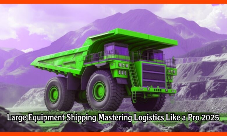 Large Equipment Shipping Mastering Logistics Like a Pro 2025